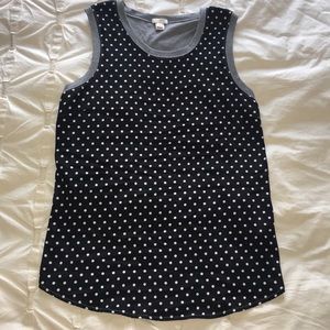 Jcrew polka dot tank